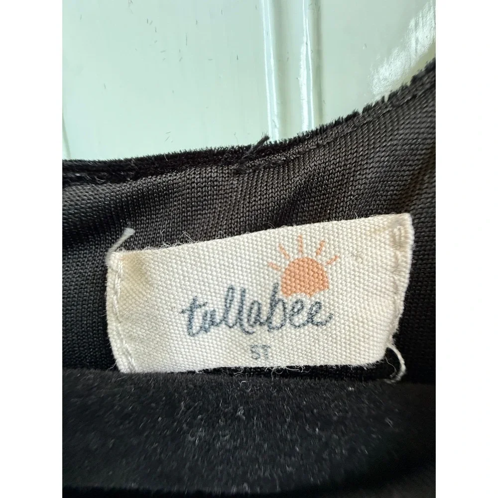 Tullabee Girls Black Velvet Puff Sleeve Dress Holiday Formal 5T‎ Garden Party